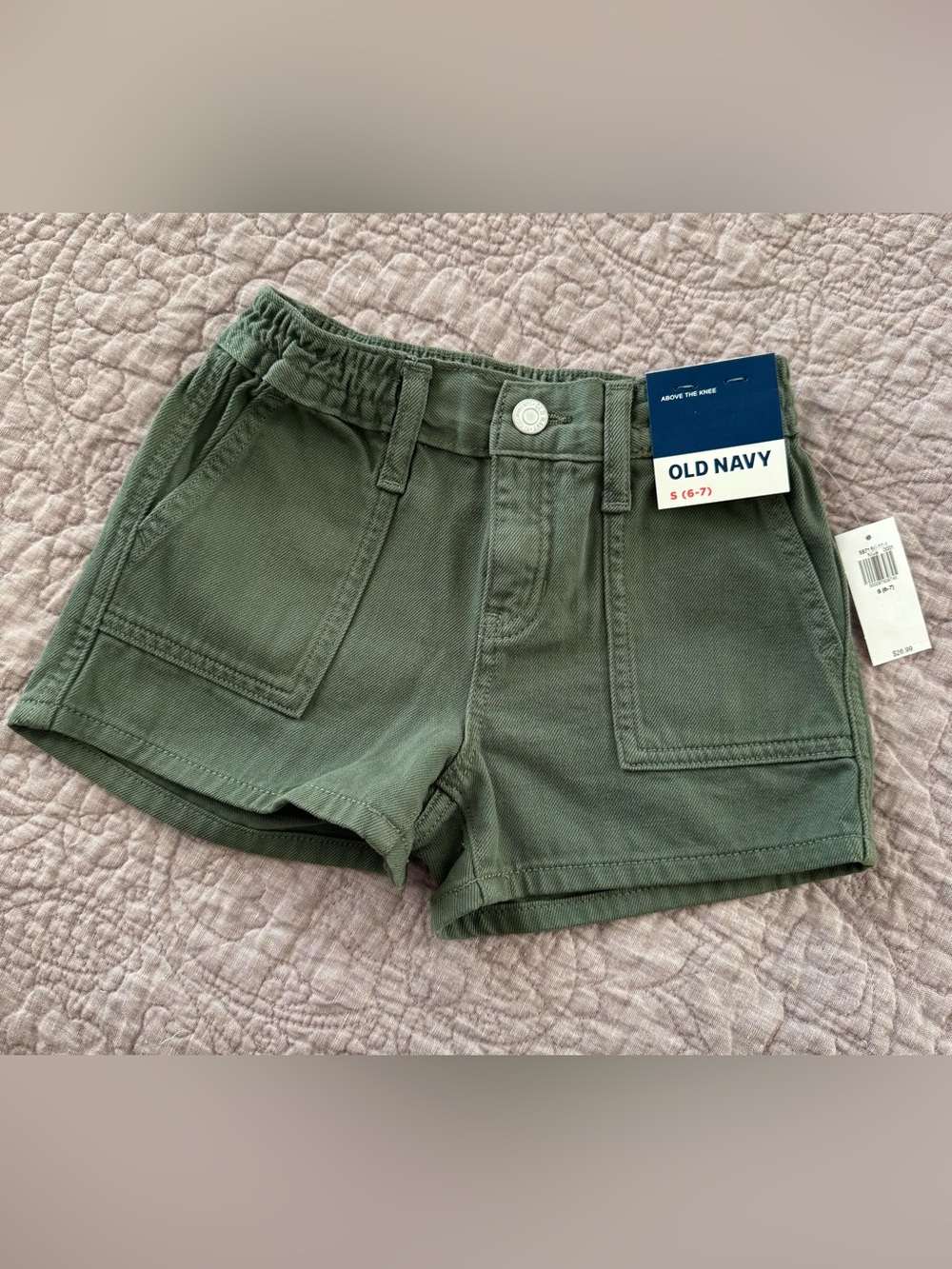 Old Navy Army Green Cotton Shorts Sz S NWT Unisex
